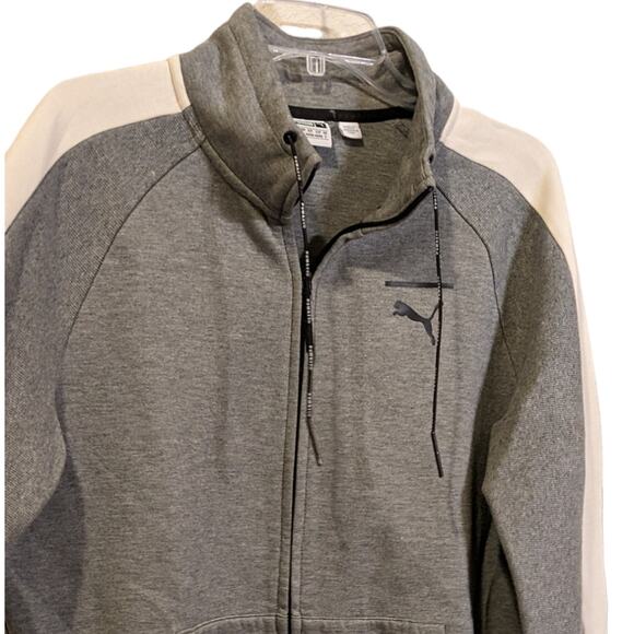PUMA Evostripe Full Zip Up Hoodie Sweatshirt Drycell Gray Reflective Women's S - Picture 7 of 10